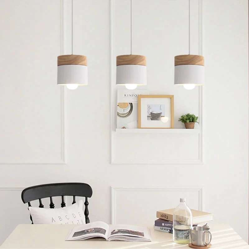 北欧シンプル LED E27 ペンダントライトモダンマカロン - Home Improvement Years のレビューと価格
