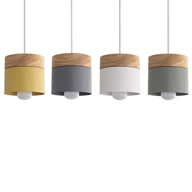 北欧シンプル LED E27 ペンダントライトモダンマカロン - Home Improvement Years のレビューと価格