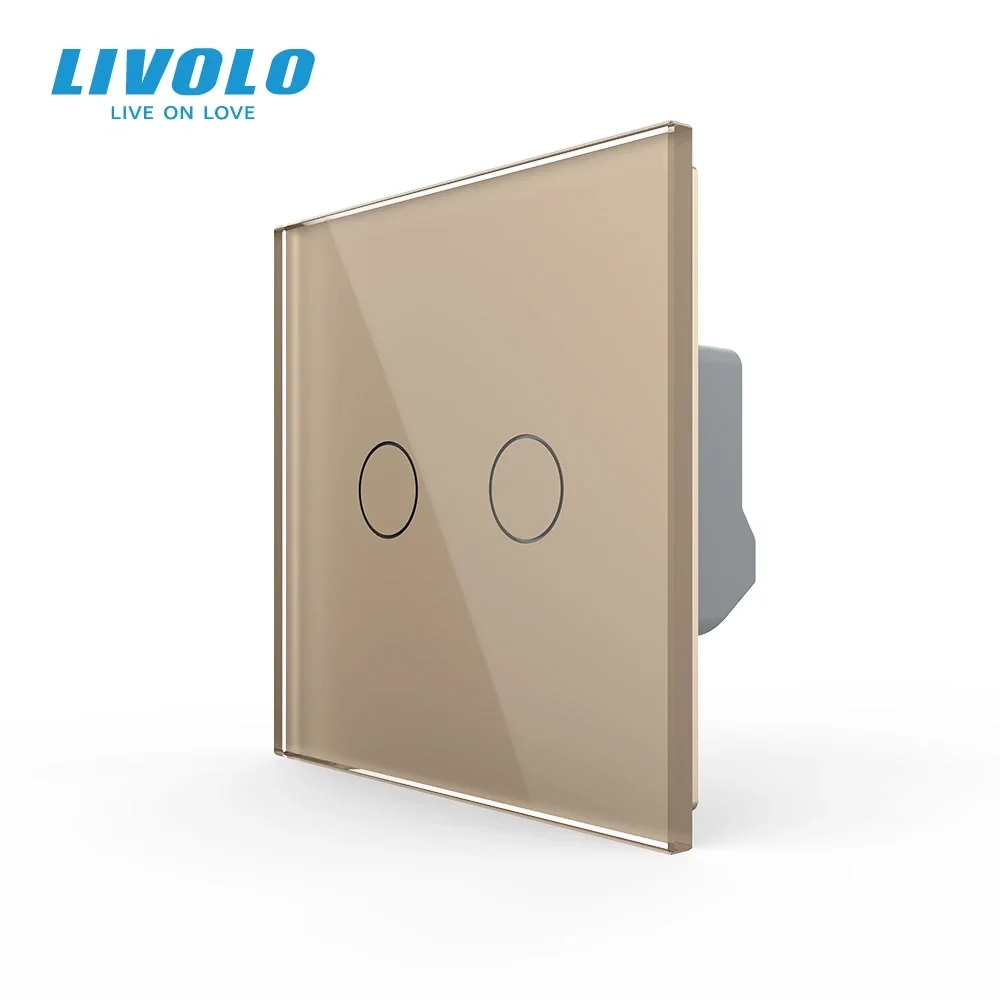 LIVOLO EU規格タッチセンサー壁スイッチ、2連1路高感 - Home Improvement Years のレビューと価格
