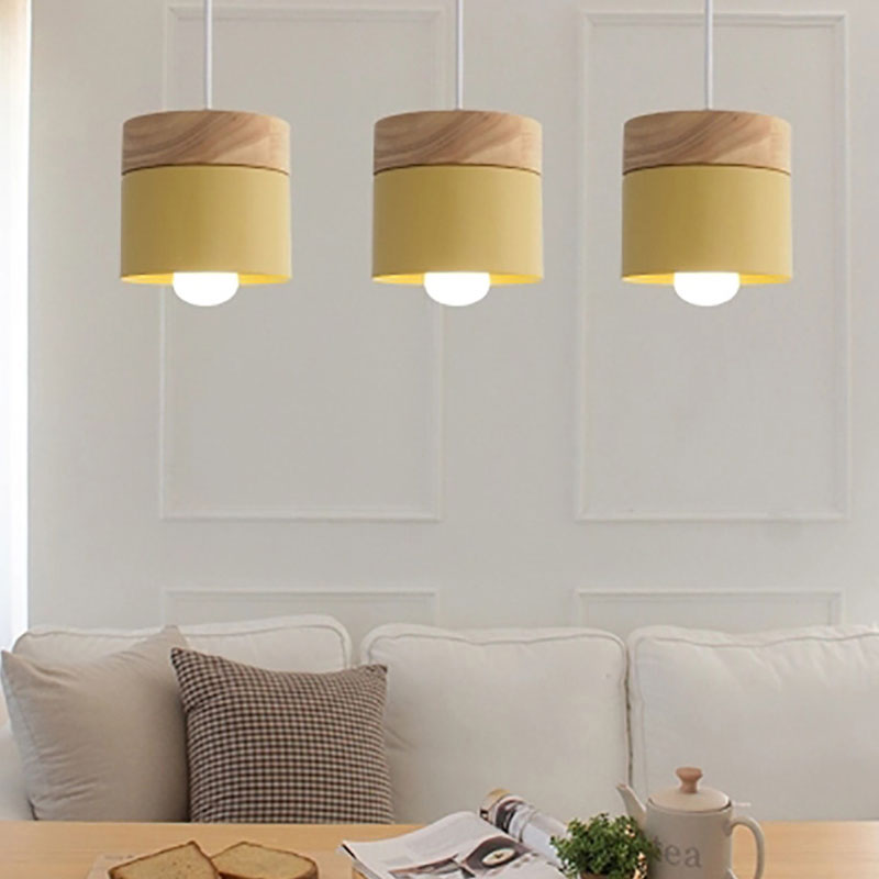 北欧シンプル LED E27 ペンダントライトモダンマカロン - Home Improvement Years のレビューと価格